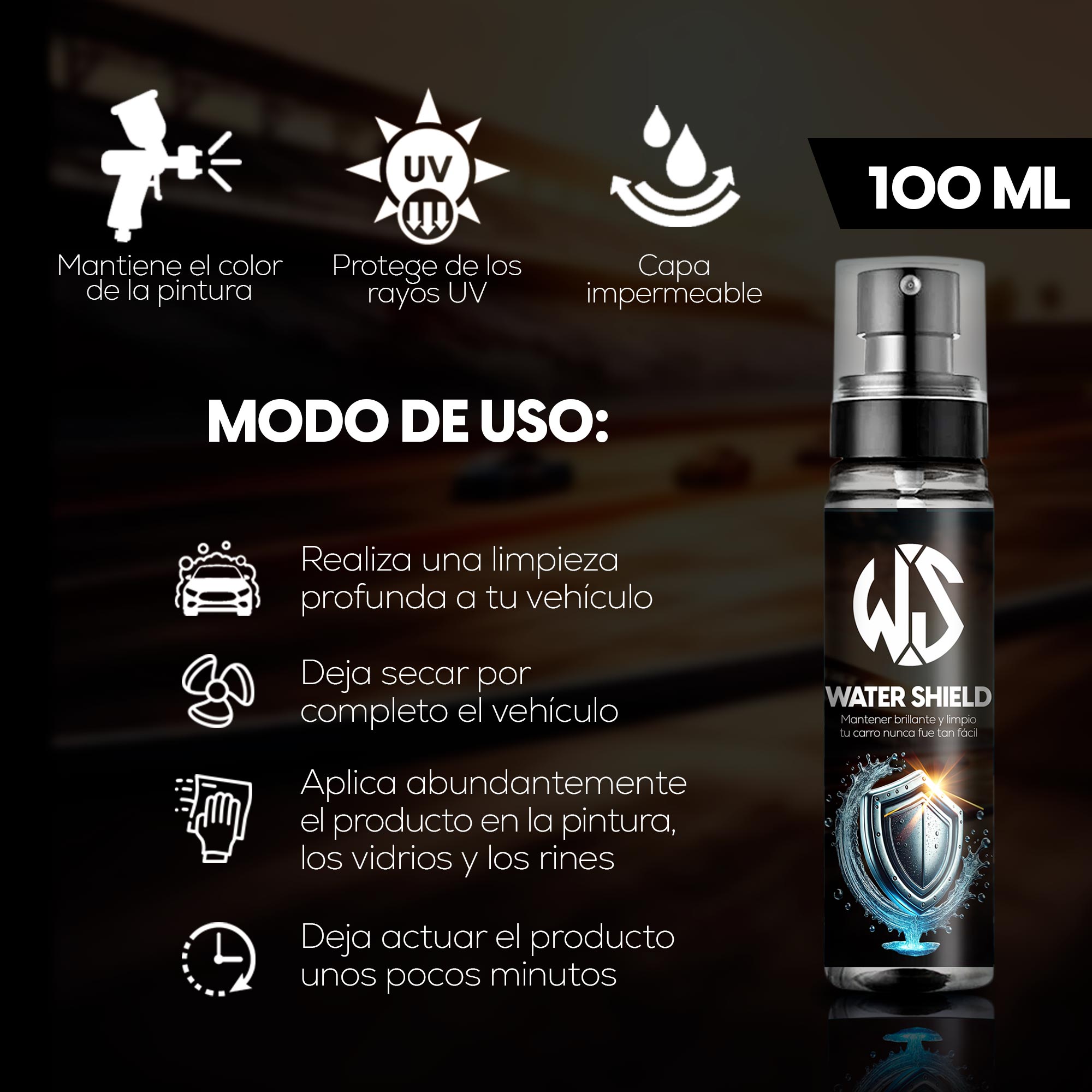 Miniatura 8 de Protector de pintura NANO Water Shield